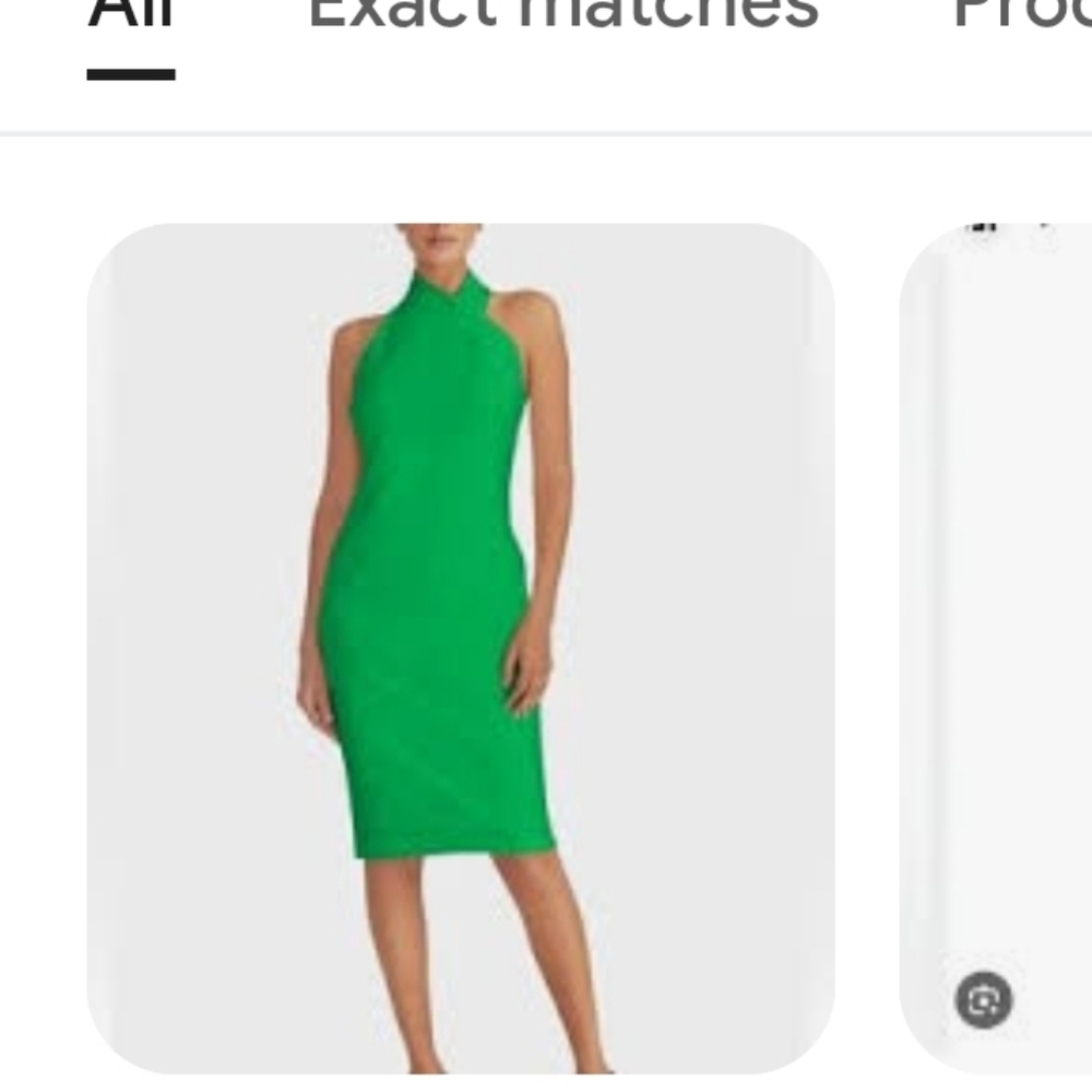 RACHEL Rachel Roy Vibrant Green Midi Dress
